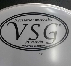 Interdrums Vsg AM-P16 Parche 16'' Opaco Blanco Percusion - comprar online