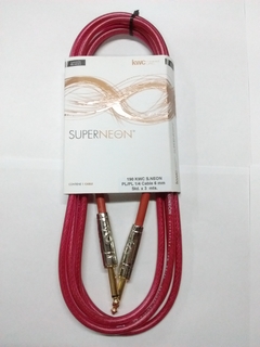 Kw Superneon 190 Cable Plug Plug De 3 Mts P Instrumento Rojo