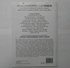 Melos Cancionero Alejandro Lerner Acordes Para Guitarra - comprar online