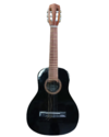 Radalj Guitarra Criolla Negra Niño Con Funda Cubrepolvo