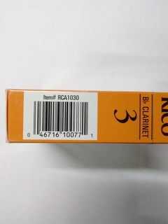 Rico Rca1030 N° 3 Caña Para Clarinete Bb (caja) - comprar online