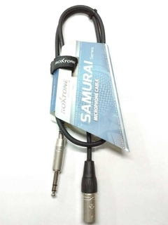 Roxtone Smxj260l1 Cable Xlr Macho A Plug Balanceado 1mt