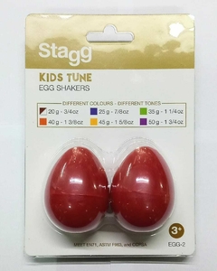 Stagg Seg2rd Huevos Shaker Maracas Color Rojo (par)