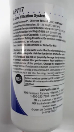 AP 717 - Filtro de Agua para heladeras 3M - AP 717 en internet