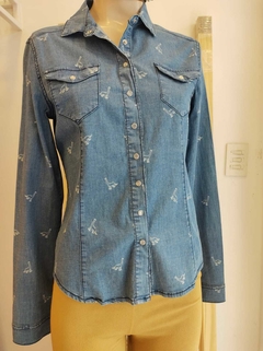 Camisa de Jean con lycra - comprar online