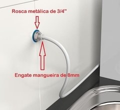 Conector Reto com Manta Metálica Interna 8mm (5/16) - comprar online