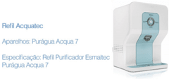 Refil Politec - Policarbon - compatível purificador Esmaltec Acqua 7 - Netfiltros Ltda - água com saúde  (especialista em multimarcas) 