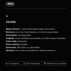 CAMPANA TST COLHUE 90 cm - comprar online