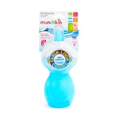 Copo Com Canudo Click Lock Azul - 270ml - Munchkin - comprar online