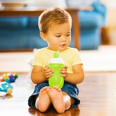 Copo Com Canudo Click Lock Verde - 270ml - Munchkin - FPKids Produtos Infantis | Produtos Para Bebês, Crianças e Mamães