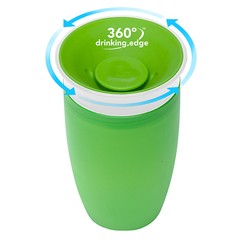 Copo Grande 360 - Verde - 296ml - Munchkin - FPKids Produtos Infantis | Produtos Para Bebês, Crianças e Mamães