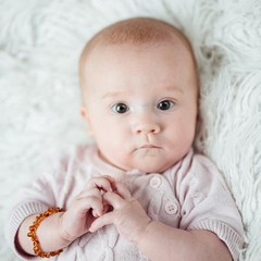 Pulseira ou Tornozeleira de Âmbar - Mel - Amber Crown - FPKids Produtos Infantis | Produtos Para Bebês, Crianças e Mamães