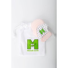 Luva Mordedor - Munch Mitt - Rosa Coração - Munch Baby - loja online