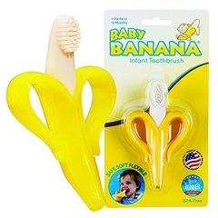 Mordedor Escova - Amarela - Baby Banana - FPKids Produtos Infantis | Produtos Para Bebês, Crianças e Mamães
