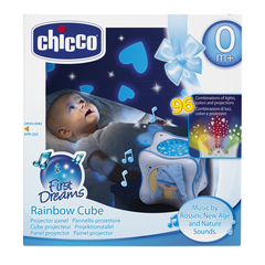 Projetor de Sons e Luzes Rainbow Cube Azul - Chicco