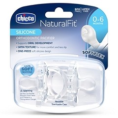 Chupeta NaturalFit - Chicco - 2 peças - 0M+ - Transparente - comprar online
