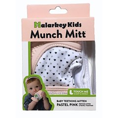 Luva Mordedor - Munch Mitt - Rosa Coração - Munch Baby na internet