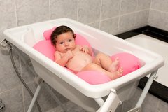 Imagem do Almofada de Banho para Bebê Rosa - Baby Pil