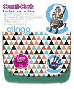 Almofada Colchão para Carrinho Comfi Cush Triangles - Clingo - FPKids Produtos Infantis | Produtos Para Bebês, Crianças e Mamães