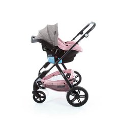 Carrinho de Bebê Travel System Poppy DUO Rosa Mescla - Cosco - FPKids Produtos Infantis | Produtos Para Bebês, Crianças e Mamães