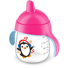 Copo Pinguim 260ml - 12m+ - Rosa - Philips Avent - FPKids Produtos Infantis | Produtos Para Bebês, Crianças e Mamães
