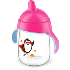 Copo Pinguim 340ml - 18m+ - Rosa - Philips Avent - FPKids Produtos Infantis | Produtos Para Bebês, Crianças e Mamães