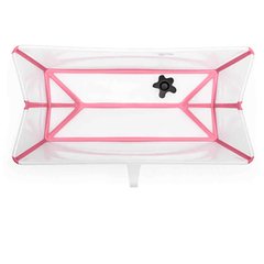 Banheira Dobrável Flexi Bath Transparente Rosa - STOKKE - comprar online