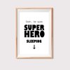 Superhero Sleeping