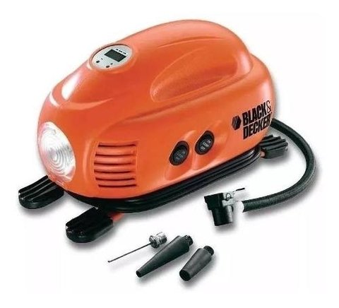 Inflador Multiuso Digital 12v Black + Decker Asi200 C/luz O