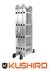 Escalera Aluminio Multifunción KUSHIRO 4x4 +Plataforma Acero