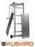 Escalera Aluminio Multifunción KUSHIRO 4x4 +Plataforma Acero - Oxigeno Alvarez Srl