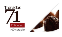 Chocolate Cobertura Tronador amarga al 71 % x Kg