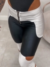 LEGGING BIKERS ABERTURA LATERAL - PRETO E BRANCO