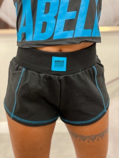 SHORT DETALHE AZUL - PRETO - comprar online