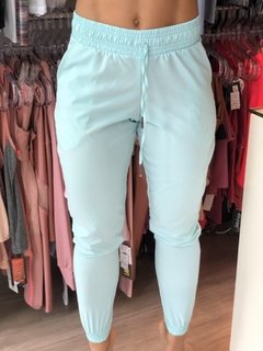 CALÇA JOGGER ROLA MOÇA VERDE ÁGUA