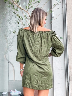 SAÍDA VESTIDO CIGANINHA - VERDE MILITAR - comprar online