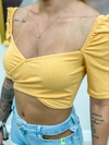 CROPPED CRUZADO - AMARELO