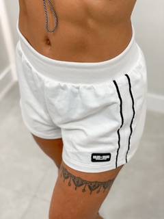 SHORT MOLETOM TELA - OFF WHITE