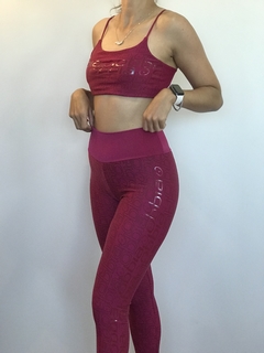 LEGGING LOGOMANIA FUCSIA - Incorpore Fit - Moda Fitness