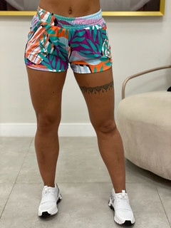 SHORT ALTO GIRO - DUPLA FACE ESTAMPADO - Incorpore Fit - Moda Fitness