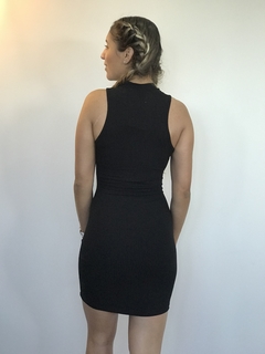 VESTIDO CANELADO - PRETO - Incorpore Fit - Moda Fitness