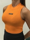 CROPPED CANELADO - LARANJA