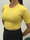 CROPPED CANELADO - AMARELO