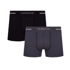 CUECA BOXER SEM COSTURA - KIT 2 UNIDADES