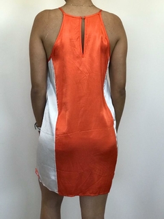 VESTIDO BICOLOR - CETIM - comprar online