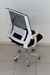 Silla Mesh Ergonomica con Apoyo Lumbar Estructura Blanca y Mesh Negro - Torre Fuerte SRL