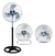 Ventilador 3 En 1 Kanji Kjh-fh1209 Con 3 Palas Metal 18