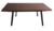 Mesa madera oscura con patas negras