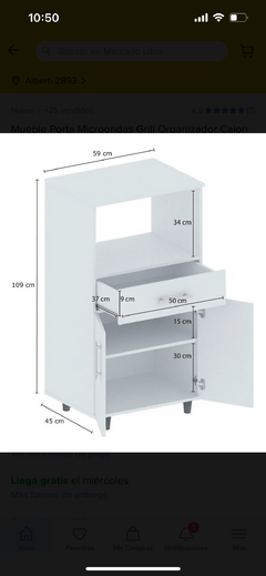 Organizador para microonda y horno en internet