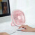 Mini Ventilador De Mesa Luz Ring Light Usb Portátil Potente Silencioso - AFRODITE G.